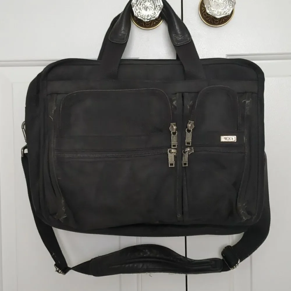 TUMI Alpha Ballistic Nylon Laptop Briefcase Bag